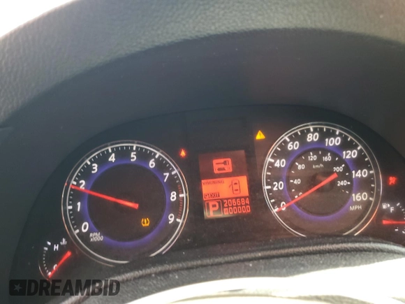 2008 Infiniti G35 Journey with VIN JNKBV61E68M217269, listed as a Copart auction lot 55073805 with 206,684 mi miles and Salvage Title. Bid and sale history available at DreamBid. Image 9.