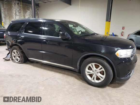 2012 Dodge Durango Crew with VIN 1C4SDHDT1CC121834, listed as a Copart auction lot 44874023 with 159,477 mi miles and Salvage title. Bid and sale history available at DreamBid. Image 4.