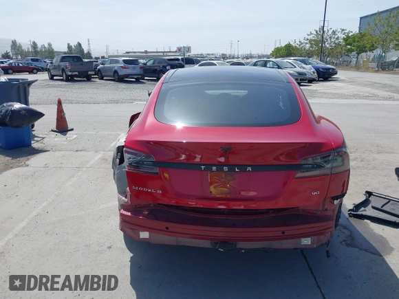 2016 Tesla Model S 70 with VIN 5YJSA1E17GF152401, listed as a IAAI auction lot 42272384 with 65,698 mi miles and . Bid and sale history available at DreamBid. Image 6.