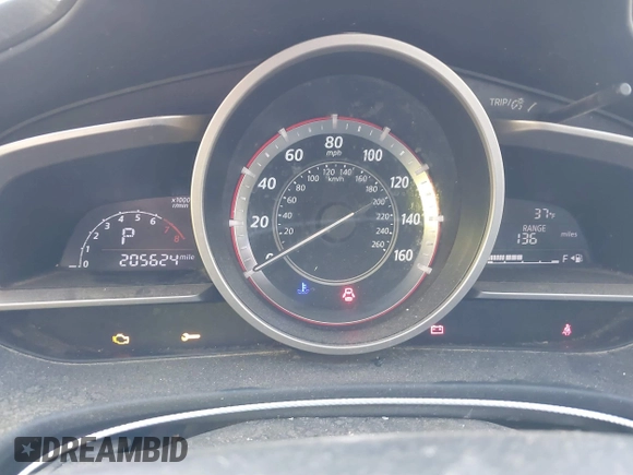 2016 Mazda 3 i Sport with VIN JM1BM1K71G1349198, listed as a IAAI auction lot 41084727 with 205,624 mi miles and . Bid and sale history available at DreamBid. Image 7.