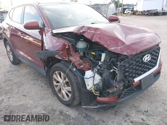 2019 Hyundai Tucson SE with VIN KM8J2CA49KU881841, listed as a IAAI auction lot 41099575 with 129,153 mi miles. Bid and sale history available at carsss.com. Image 6.