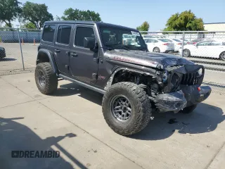 2020 Jeep Wrangler Unlimited Rubicon z VIN 1C4HJXFG4LW194482, wystawiony jako Copart lot #54494825 z przebiegiem 50 358 mil mil oraz Szkoda całkowita • Salvage title. Historia ofert i sprzedaży dostępna na DreamBid. Obrazek 4.