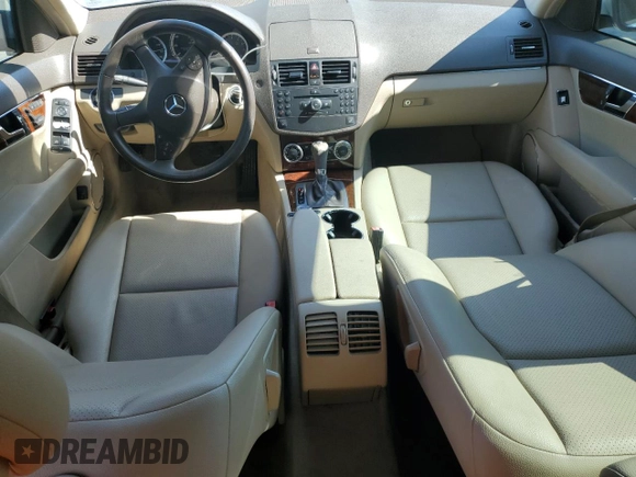 2009 Mercedes-Benz C 300 Sport with VIN WDDGF54X59R043359, listed as a Copart auction lot 61818785 with 113,448 mi miles and Salvage title. Bid and sale history available at DreamBid. Image 8.