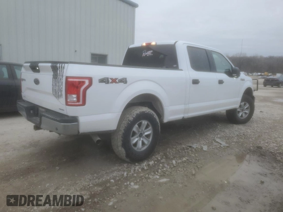 2016 Ford F-150 XLT with VIN 1FTFW1EF0GKE19752, listed as a Copart auction lot 44525105 with 107,496 mi miles and Salvage Title. Bid and sale history available at carsss.com. Image 3.