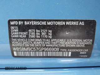 2016 BMW M3 z VIN WBS8M9C57GP966908, wystawiony jako IAAI lot #42318665 z przebiegiem 50 498 mil mil oraz . Historia ofert i sprzedaży dostępna na DreamBid. Obrazek 9.