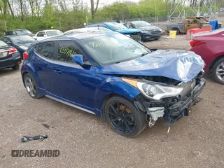 2015 Hyundai Veloster Turbo with VIN KMHTC6AE1FU241662, listed as a IAAI auction lot 42071618 with Not provided miles and . Bid and sale history available at DreamBid. Image 1.