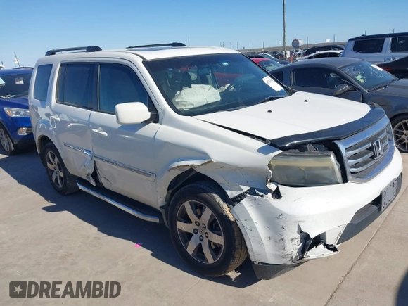 2012 Honda Pilot Touring with VIN 5FNYF3H91CB020673, listed as a IAAI auction lot 41721836 with 123,607 mi miles and . Bid and sale history available at carsss.com. Image 1.
