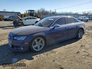 2018 Audi S4 Prestige with VIN WAUC4AF40JA003734, listed as a Copart auction lot 46118075 with 79,496 mi miles and Salvage Title. Bid and sale history available at carsss.com. Image 1.