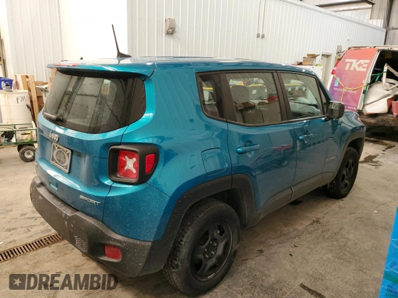 2022 Jeep Renegade Sport with VIN ZACNJDA11NPN65003, listed as a Copart auction lot 45895355 with 45,247 mi miles and Clean title. Bid and sale history available at DreamBid. Image 3.