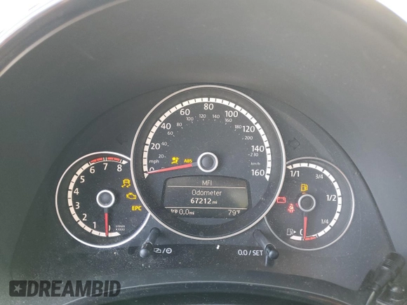 2016 Volkswagen Beetle with VIN 3VWF07AT9GM619860, listed as a Copart auction lot 56357605 with 67,212 mi miles and Salvage Title. Bid and sale history available at DreamBid. Image 9.
