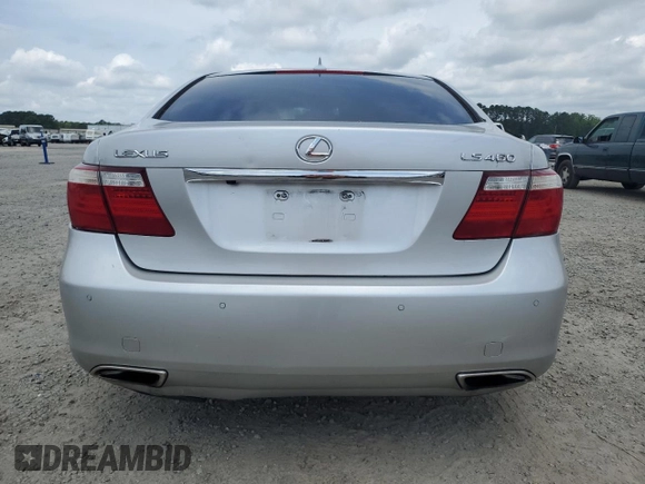 2009 Lexus LS 460 with VIN JTHBL46F895085638, listed as a Copart auction lot 60497755 with 165,748 mi miles and Salvage title. Bid and sale history available at DreamBid. Image 6.
