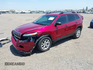 2016 Jeep Cherokee Sport with VIN 1C4PJLAB8GW216912, listed as a IAAI auction lot 42336479 with 104,396 mi miles and . Bid and sale history available at DreamBid. Image 18.