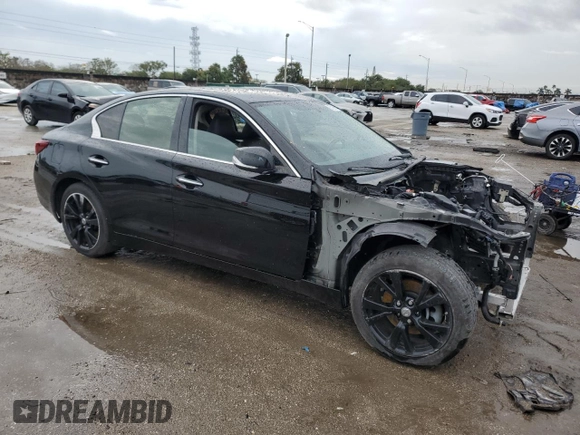 2018 Infiniti Q50 Sport with VIN JN1EV7AP8JM359508, listed as a Copart auction lot 87256854 with Not Provided miles and Salvage Title. Bid and sale history available at carsss.com. Image 4.