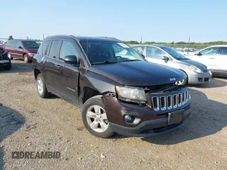 2014 Jeep Compass Sport with VIN 1C4NJCBA7ED545347, listed as a IAAI auction lot 40279421 with 180,547 mi miles. Bid and sale history available at carsss.com. Image 1.