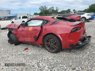 2021 Toyota GR Supra 3.0 with VIN WZ1DB0C02MW043797, listed as a Copart auction lot 73834264 with 0 mi miles and Non Repairable. Bid and sale history available at carsss.com. Image 2.