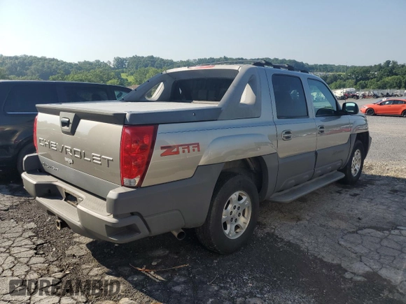 2002 Chevrolet Avalanche with VIN 3GNEC13T12G344922, listed as a Copart auction lot 62425105 with 190,781 mi miles and Clean title. Bid and sale history available at DreamBid. Image 3.