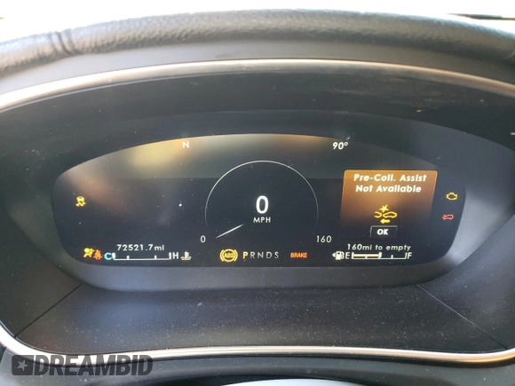 2019 Lincoln Nautilus Reserve with VIN 2LMPJ6L92KBL31463, listed as a Copart auction lot 42916235 with 72,521 mi miles and Salvage title. Bid and sale history available at DreamBid. Image 9.