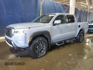 2023 Nissan Frontier PRO-4X with VIN 1N6ED1EK9PN670974, listed as a Copart auction lot 44558035 with 12,700 mi miles and Salvage Title. Bid and sale history available at carsss.com. Image 1.