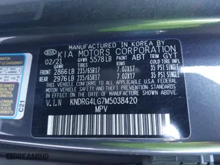 2021 Kia Sorento Hybrid S with VIN KNDRG4LG7M5038420, listed as a IAAI auction lot 41803611 with 62,243 mi miles. Bid and sale history available at carsss.com. Image 9.