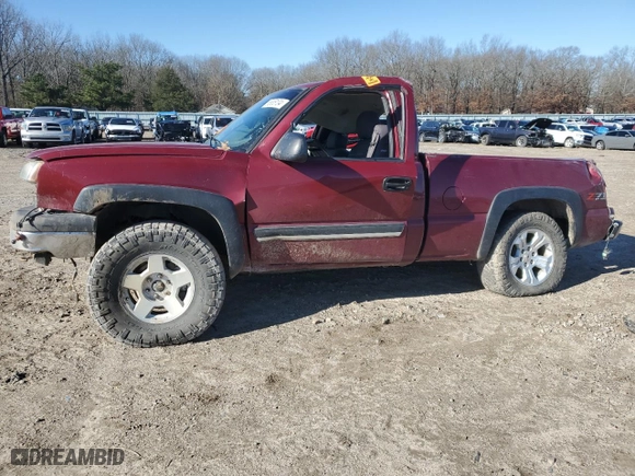 2005 Chevrolet Silverado 1500 Z71 with VIN 1GCEK14T15Z126364, listed as a Copart auction lot 86885104 with 0 mi miles and Clean Title. Bid and sale history available at carsss.com. Image 1.