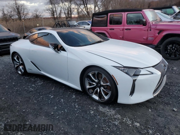 2020 Lexus LC with VIN JTHBY5AY8LA001946, listed as a Copart auction lot 84040444 with 0 mi miles and Salvage Title. Bid and sale history available at carsss.com. Image 4.