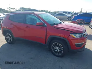 2018 Jeep Compass Latitude with VIN 3C4NJCBB5JT489437, listed as a IAAI auction lot 41467756 with 49,889 mi miles. Bid and sale history available at carsss.com. Image 1.