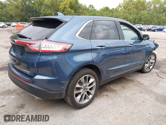 2018 Ford Edge Titanium with VIN 2FMPK4K83JBB58699, listed as a IAAI auction lot 40408086 with 72,121 mi miles. Bid and sale history available at carsss.com. Image 4.