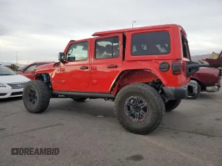 2024 Jeep Wrangler Rubicon X with VIN 1C4RJXFG5RW297553, listed as a Copart auction lot 85009074 with 838 mi miles and Salvage title. Bid and sale history available at DreamBid. Image 2.