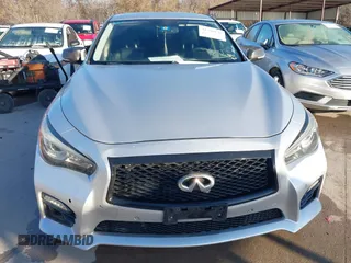 2015 Infiniti Q50 Premium with VIN JN1BV7AP8FM331816, listed as a IAAI auction lot 41760845 with 168,507 mi miles. Bid and sale history available at carsss.com. Image 12.