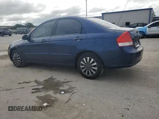 2007 Kia Spectra EX with VIN KNAFE121675438264, listed as a Copart auction lot 75255394 with 173,102 mi miles and Salvage Title. Bid and sale history available at carsss.com. Image 2.