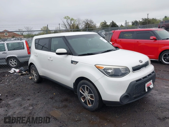 2014 Kia Soul with VIN KNDJN2A2XE7106407, listed as a IAAI auction lot 41971081 with 118,547 mi miles. Bid and sale history available at carsss.com. Image 1.