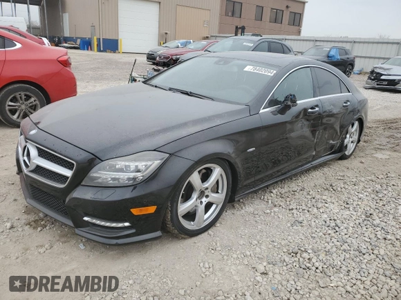 2012 Mercedes-Benz CLS 550 with VIN WDDLJ9BB1CA046664, listed as a Copart auction lot 78402094 with 119,135 mi miles and Salvage title. Bid and sale history available at DreamBid. Image 1.