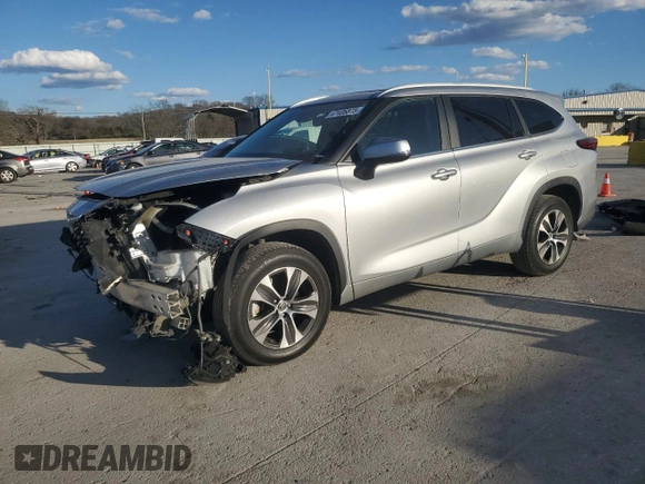 2023 Toyota Highlander L with VIN 5TDKDRAH0PS024781, listed as a Copart auction lot 47406875 with 73,981 mi miles and Clean title. Bid and sale history available at DreamBid. Image 1.