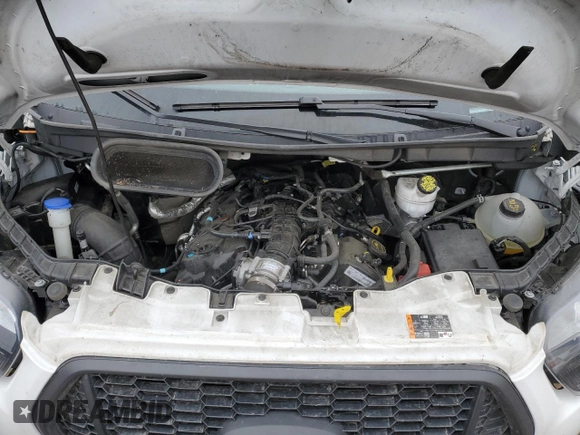 2023 Ford Transit with VIN 1FTYE2CG1PKB20025, listed as a Copart auction lot 80153603 with 44,964 mi miles and Salvage title. Bid and sale history available at DreamBid. Image 12.