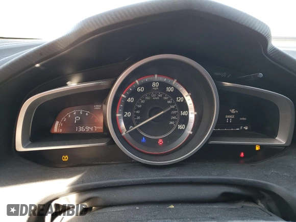2014 Mazda 3 i Sport with VIN JM1BM1K7XE1186810, listed as a Copart auction lot 42239495 with 136,947 mi miles and Salvage Title. Bid and sale history available at DreamBid. Image 9.