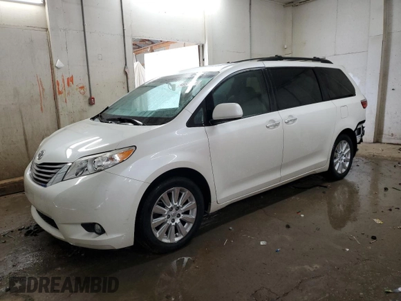 2015 Toyota Sienna Ltd with VIN 5TDDK3DC5FS124675, listed as a Copart auction lot 48346315 with 111,881 mi miles and Salvage Title. Bid and sale history available at carsss.com. Image 1.