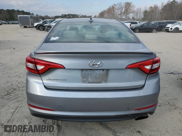 2017 Hyundai Sonata 2.4L with VIN 5NPE24AF6HH509647, listed as a Copart auction lot 83037104 with 123,701 mi miles and Clean Title. Bid and sale history available at carsss.com. Image 6.