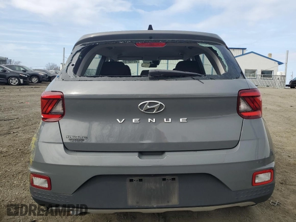 2020 Hyundai Venue SE with VIN KMHRB8A39LU040496, listed as a Copart auction lot 49108185 with 56,753 mi miles and Salvage Title. Bid and sale history available at DreamBid. Image 6.