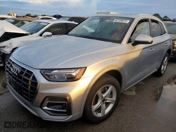 2021 Audi Q5 Premium with VIN WA1AAAFY2M2030111, listed as a Copart auction lot 62169672 with 0 mi miles. Bid and sale history available at carsss.com. Image 2.