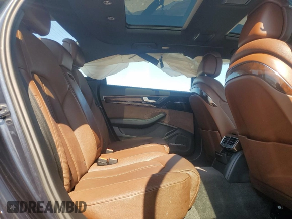 2015 Audi A8 3.0T with VIN WAU3GAFD2FN039318, listed as a Copart auction lot 54906635 with 146,767 mi miles and Salvage Title. Bid and sale history available at DreamBid. Image 10.
