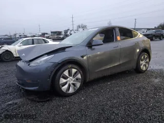 2023 Tesla Model Y Long Range with VIN 7SAYGAEE9PF621258, listed as a Copart auction lot 86435654 with 0 mi miles and Salvage Title. Bid and sale history available at carsss.com. Image 1.