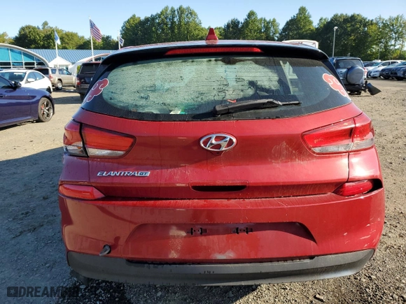 2018 Hyundai Elantra GT with VIN KMHH35LE3JU009828, listed as a Copart auction lot 68706283 with 98,168 mi miles. Bid and sale history available at carsss.com. Image 6.