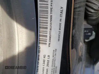 2018 Maserati Ghibli S Q4 z VIN ZAM57YTA5J1279909, wystawiony jako Copart lot #54559285 z przebiegiem 49 065 mil mil oraz Szkoda całkowita • Salvage title. Historia ofert i sprzedaży dostępna na DreamBid. Obrazek 12.
