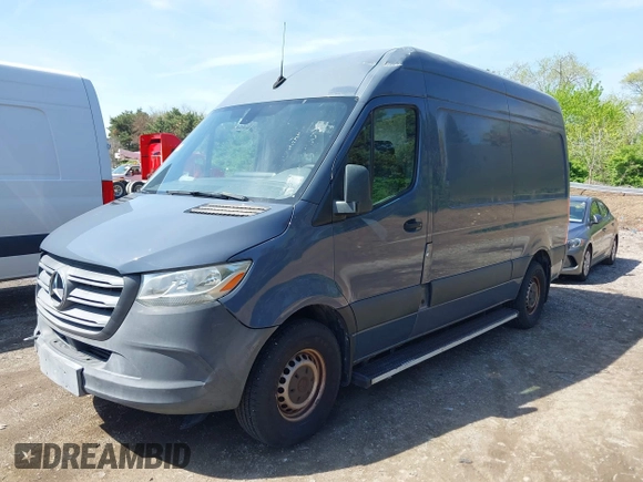 2019 Mercedes-Benz Sprinter Cargo with VIN WD4PF0CD6KP044032, listed as a IAAI auction lot 42103249 with 117,121 mi miles. Bid and sale history available at carsss.com. Image 17.