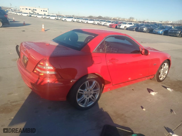 2004 Mercedes-Benz SLK-Class with VIN WDBKK49F94F302227, listed as a Copart auction lot 42408355 with 63,317 mi miles and Salvage Title. Bid and sale history available at carsss.com. Image 3.