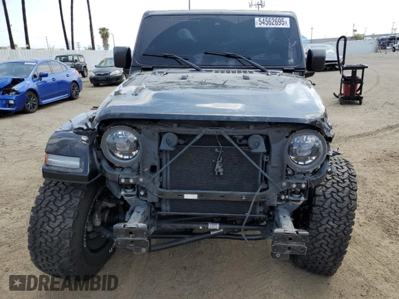 2024 Jeep Wrangler Sahara with VIN 1C4RJXP60RW116607, listed as a Copart auction lot 54562695 with 62,352 mi miles and Salvage title. Bid and sale history available at DreamBid. Image 5.