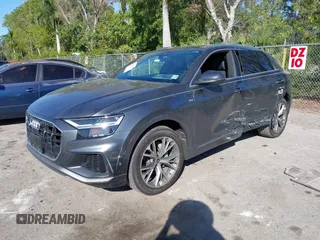2021 Audi Q8 Premium Plus z VIN WA1EVAF15MD035056, wystawiony jako IAAI lot #41534412 z przebiegiem 65 579 mil mil oraz . Historia ofert i sprzedaży dostępna na DreamBid. Obrazek 19.