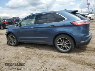 2019 Ford Edge Titanium with VIN 2FMPK4K99KBC01212, listed as a Copart auction lot 57450365 with 52,720 mi miles and Salvage title. Bid and sale history available at DreamBid. Image 2.