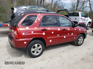 2009 Kia Sportage LX with VIN KNDJF724597626966, listed as a Copart auction lot 54335655 with 191,875 mi miles and Clean Title. Bid and sale history available at carsss.com. Image 3.