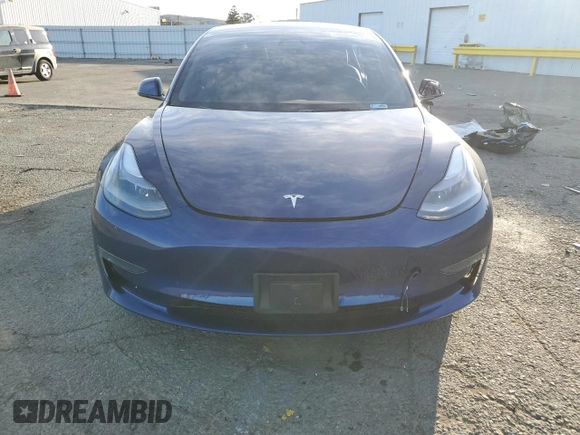 2022 Tesla Model 3 Long Range with VIN 5YJ3E1EB6NF255730, listed as a Copart auction lot 46354235 with 58,470 mi miles and Salvage Title. Bid and sale history available at DreamBid. Image 5.